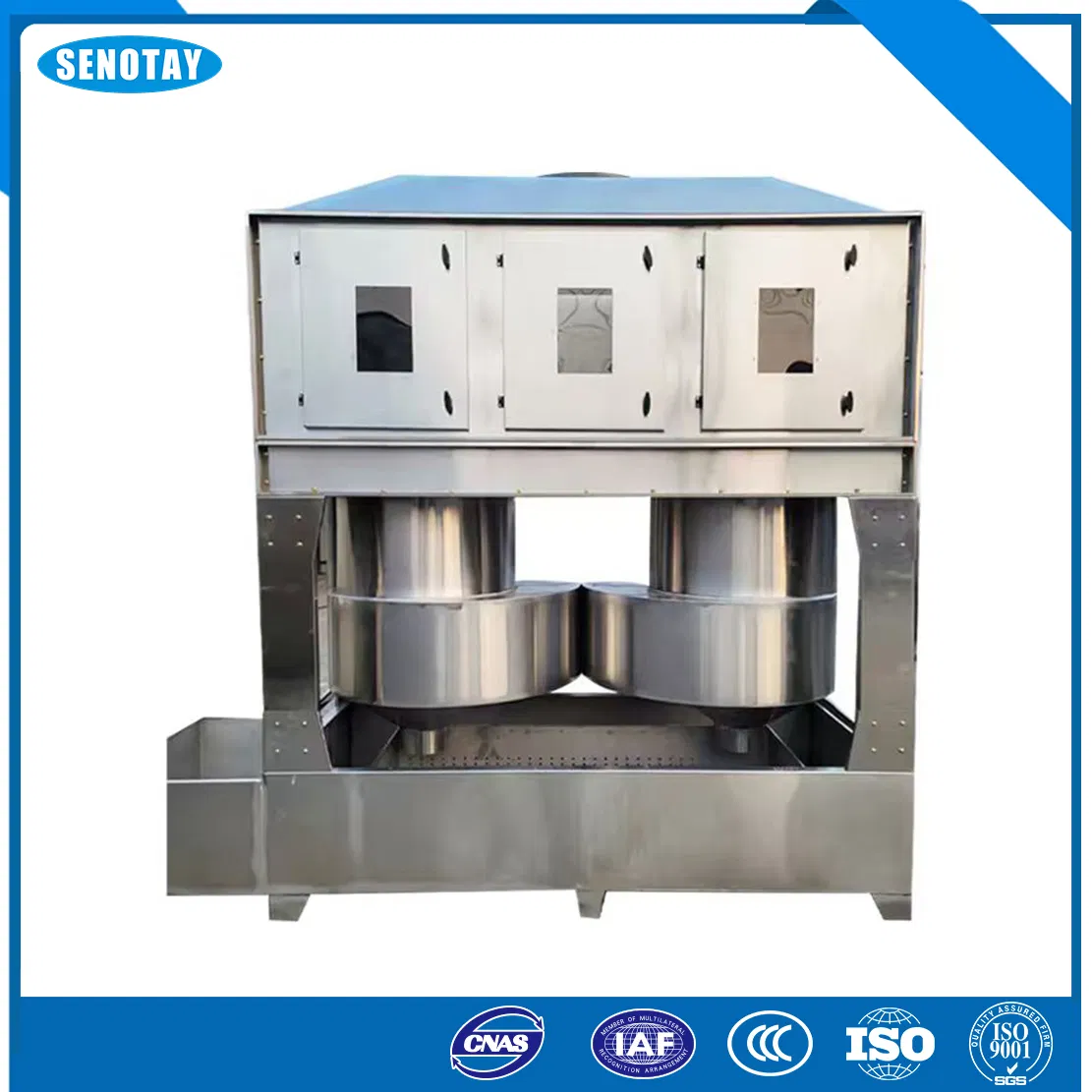 Separador ciclónico industrial para el tratamiento de polvo y gases de escape