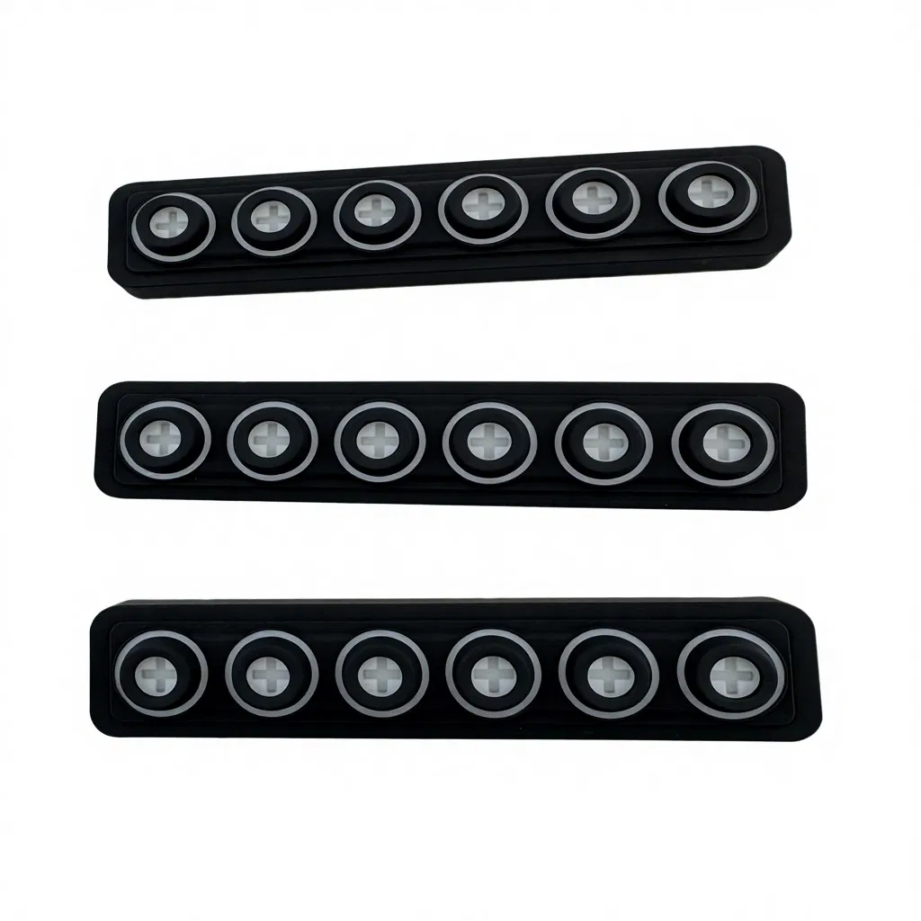 Custom Flexible Silicone Rubber Membrane Keypad for Automotive Control Panels Waterproof Tactile Silicone Button Keypad