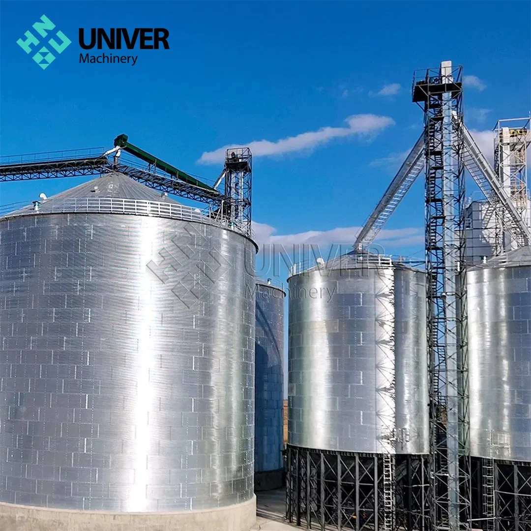 Silo a tramoggia in acciaio al carbonio per lo stoccaggio di mais, grano e soia