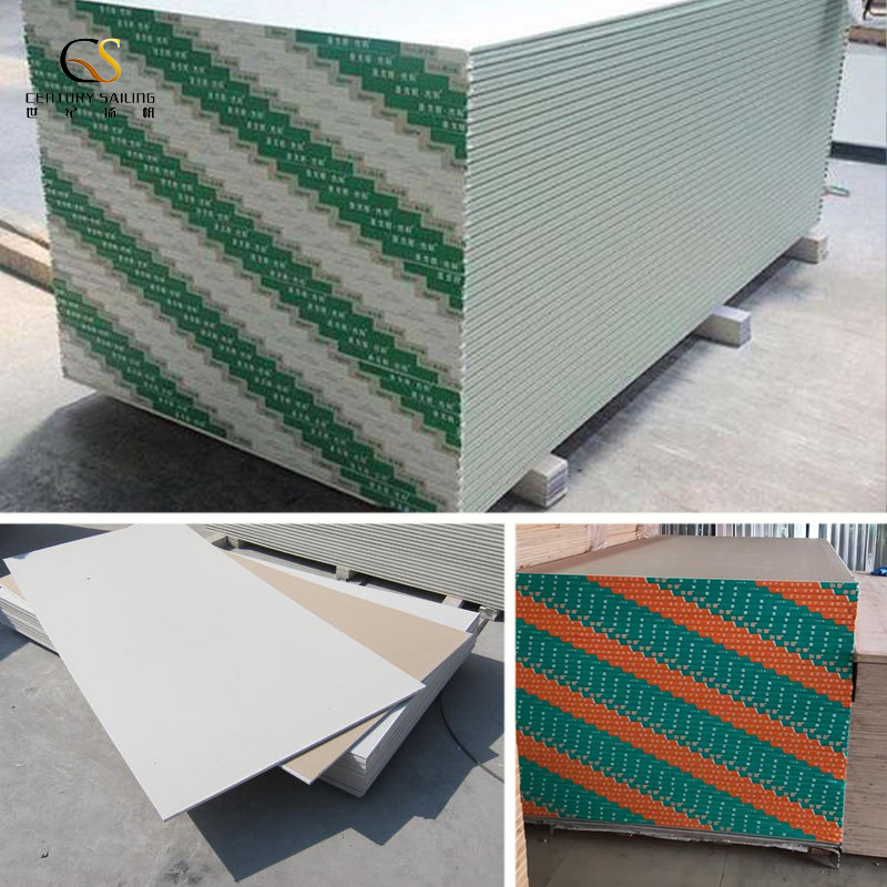 1220X2440mm Green Waterproof Gypsum Board for Wall Partition