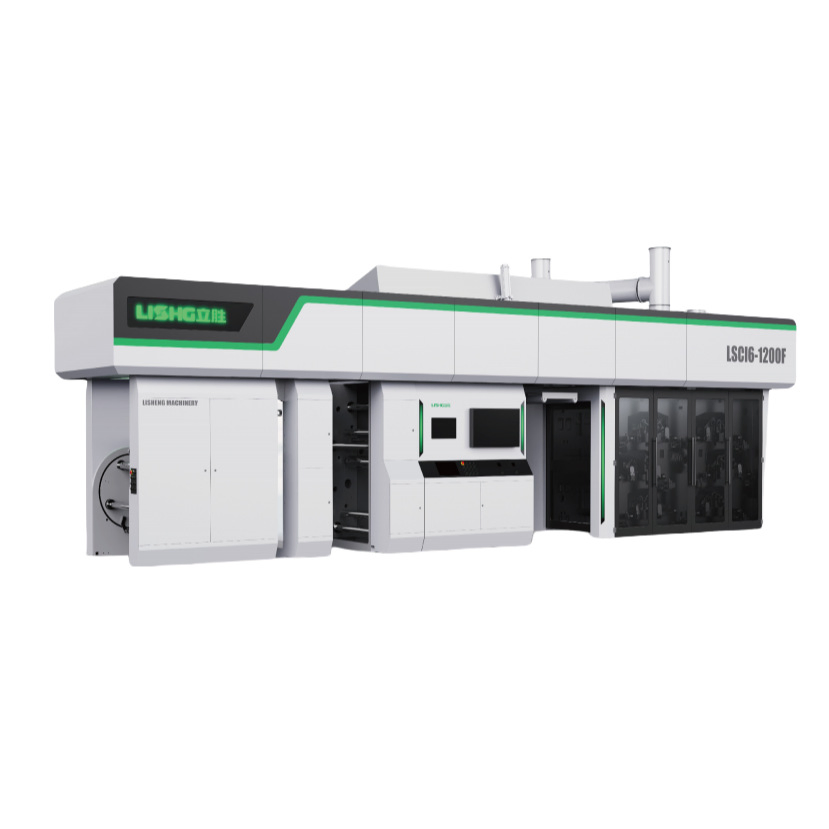 Lisheng 400 m/min zahnradloser Hülsenzylinder-Zentraltrommel-Flexodruckmaschine für Kuriertaschen