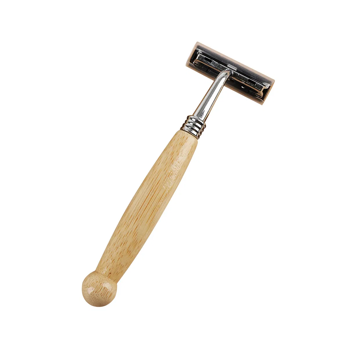 Bamboo Disposable Razor with Wooden Handle for Hotel Travel Shaving