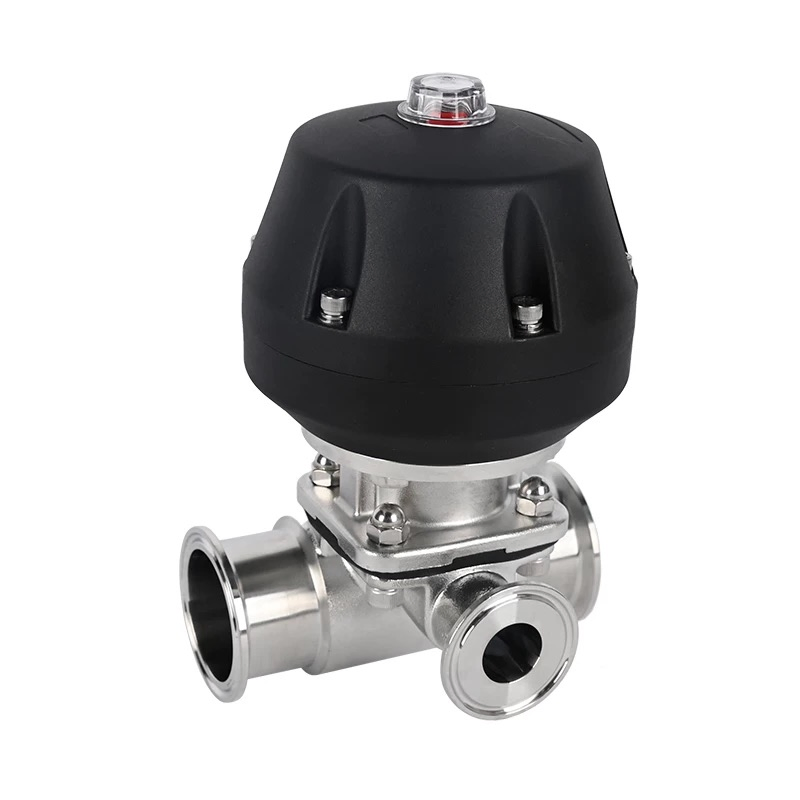 Sanitary Pneumatic Diaphragm Valve T Type for Bio Pharmacy