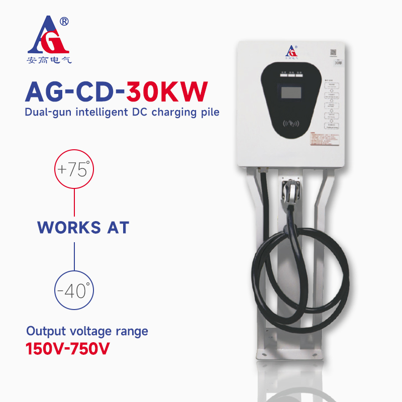 AG-30kw High Efficiency Direct Current EV Car Charger for Single Gun Intelligent Charging Pile
