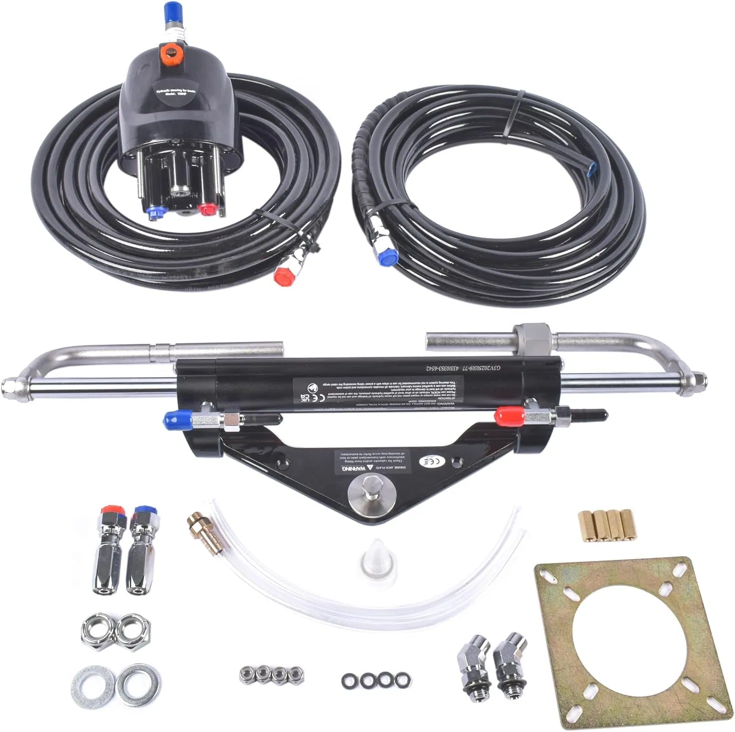 Complete Hydraulic Steering Kit for 300HP Outboard Motors