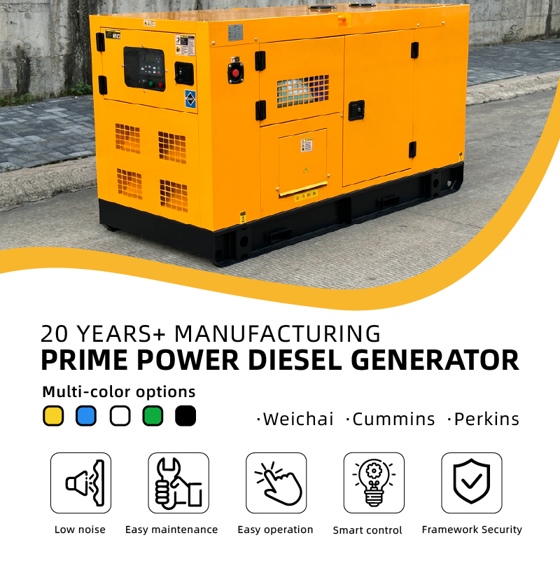 Eeda Weichai 3phase Super Silent Diesel Generator 20kw 25kw 50kw 100kw Genset