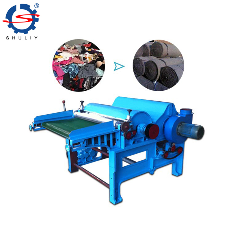 Textile Waste Recycling Machine for Jeans Fabric Cotton Foam Old Cloth