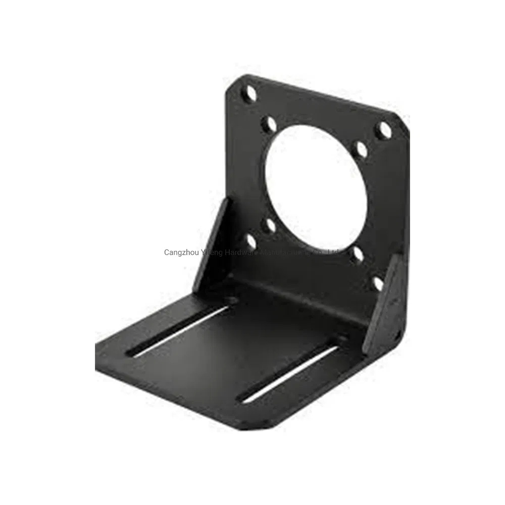 Soporte angular de chapa metálica con recubrimiento en polvo Pieza estampada de acero inoxidable OEM