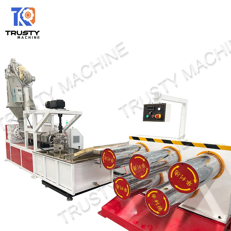 Full Automatic PP PE Plastic Multifilament Rope Monofilament Extruder Machine Production Line