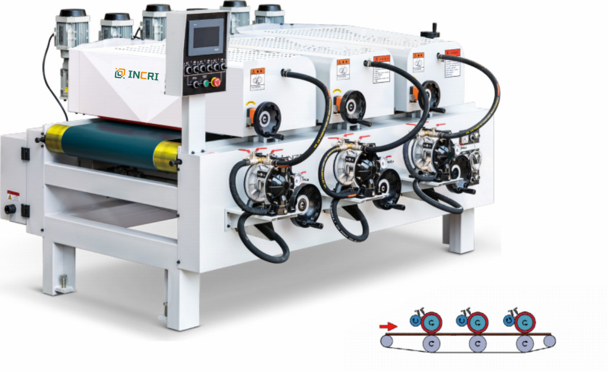 Roller Coater UV Paint Roller Coating Machine for Wood Furniture