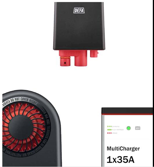 Defa Universal Emergency Fast Charger Warmup Heater 12A 20A 35A Wireless Lead Acid Electric Vehicle EV Charger Battery for Car Multicharger System