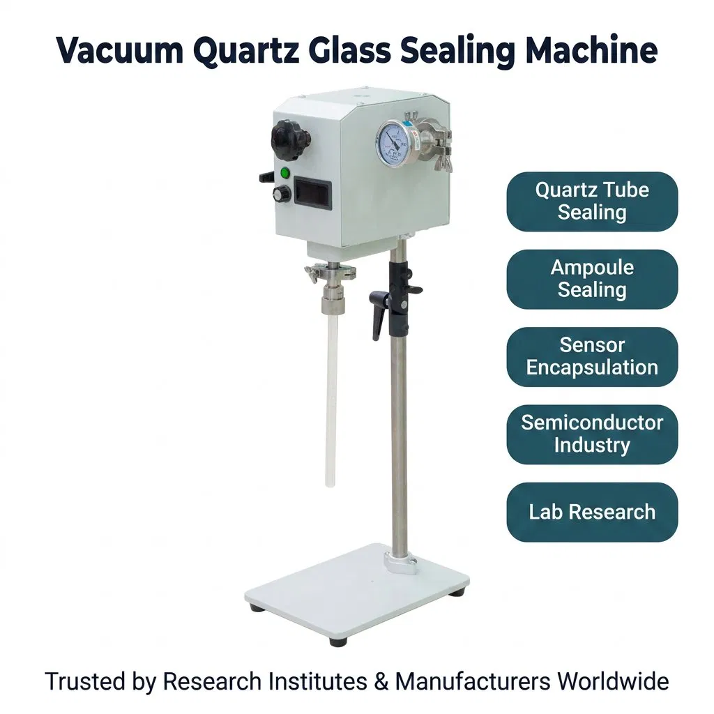 Semi-Automatic Hho Flame Quartz Glass Sealing Equipment for Semiconductor Quartz Tube