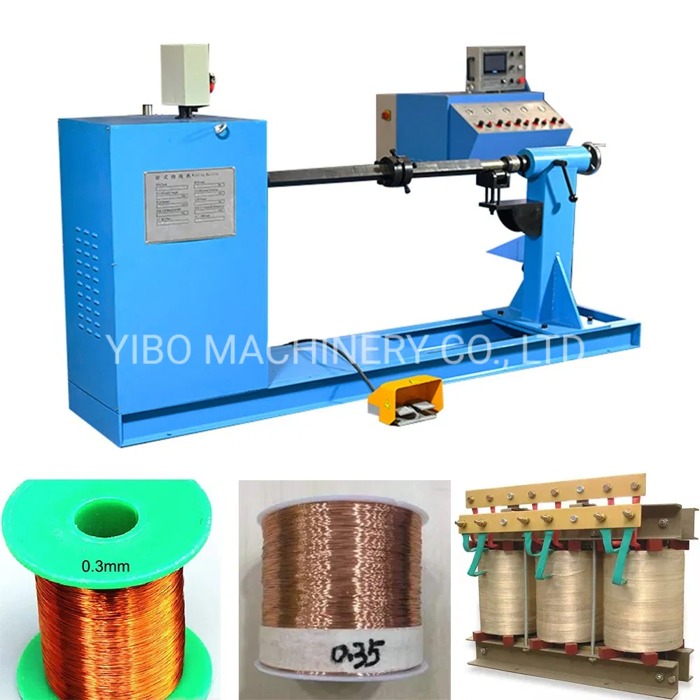 Transformer Horizontal Automatic Voltage CNC Wire Coiling Winding Machine for Copper