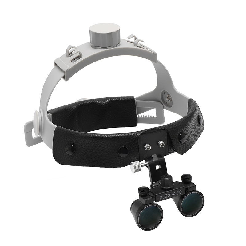 Dental 2.5X Loupe for Dental Clinic Headband Magnifying Head Loupes Surgical Magnifier Glass