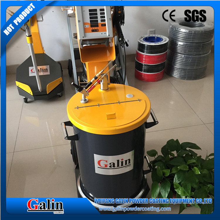 Galin 2f Manual Eletrostatic Powder Coating/Spray/Spout Equipment with Powder Coating Gun