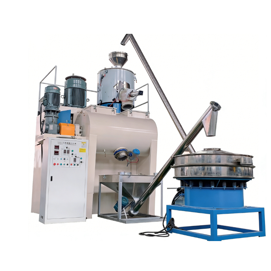 Horizontal Mixer Shredder Machine for PET Plastic Crushing