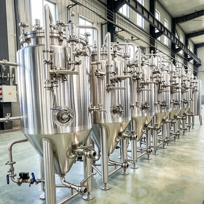 Complete 100L 200L SS304 Brewery Testing Pilot Brewing System Teaching Machine Mini Craft Beer Equipment