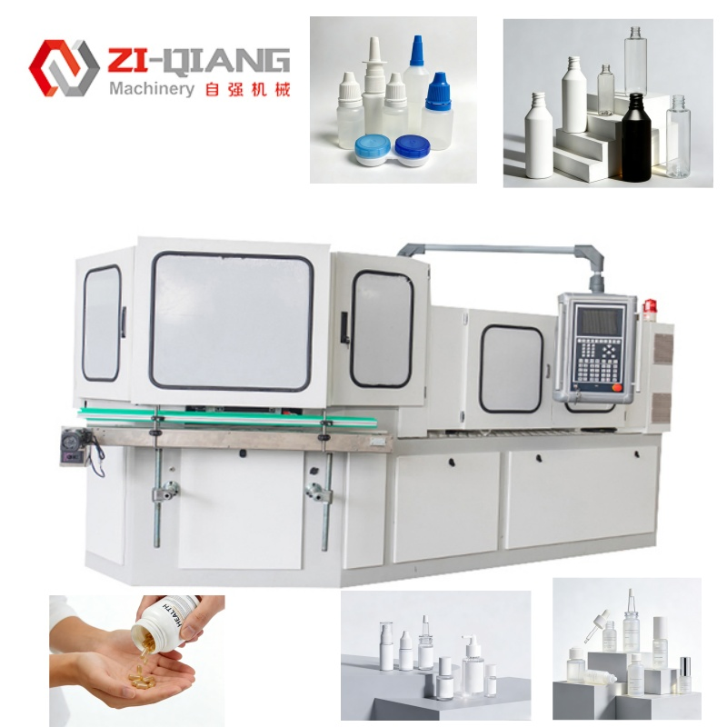 High Speed Automatic HDPE 2L Water Cosmetics Bottle Injection Blow Molding Machine