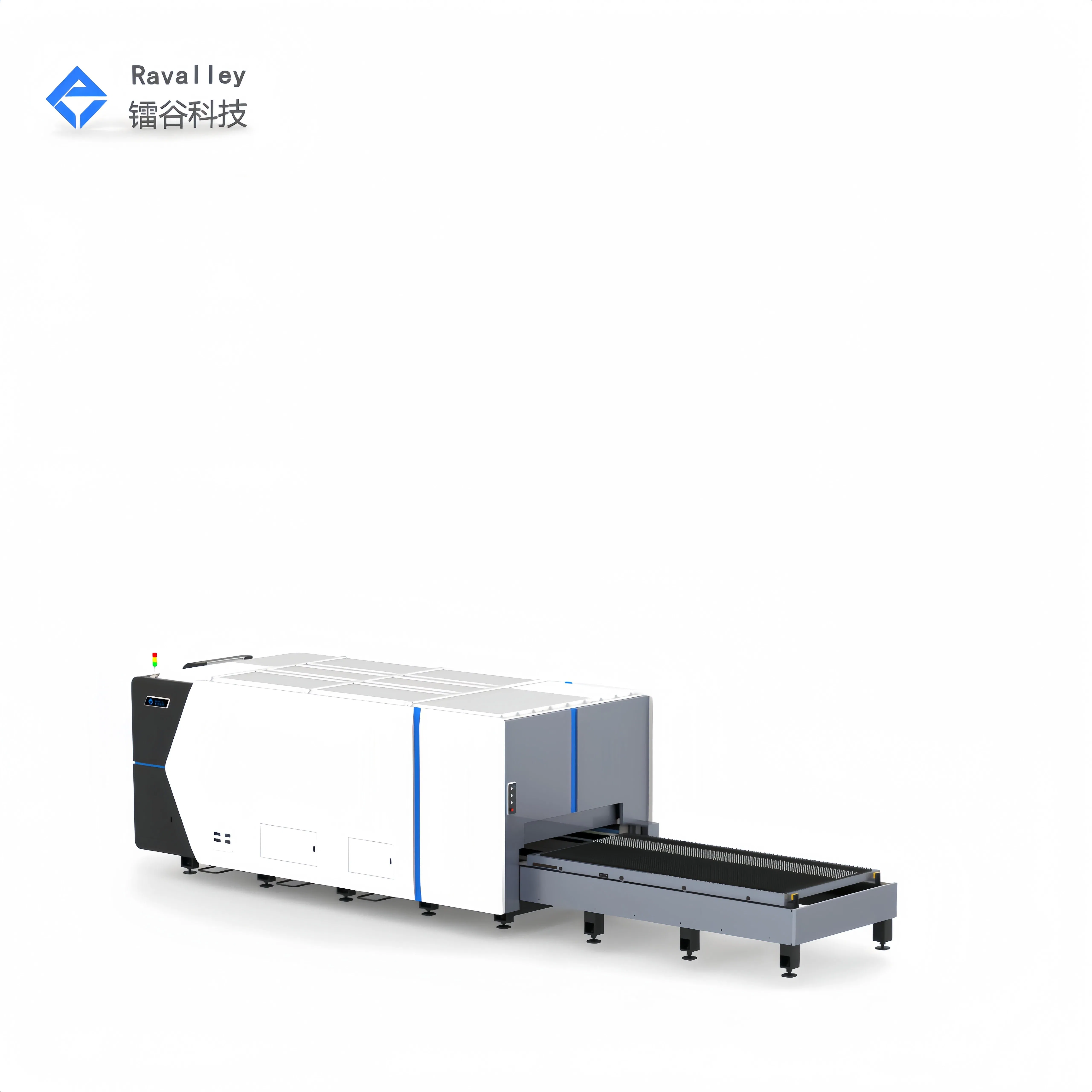 Machine de découpe laser à grande vitesse de 12000W avec plateforme d'échange et capot intégral