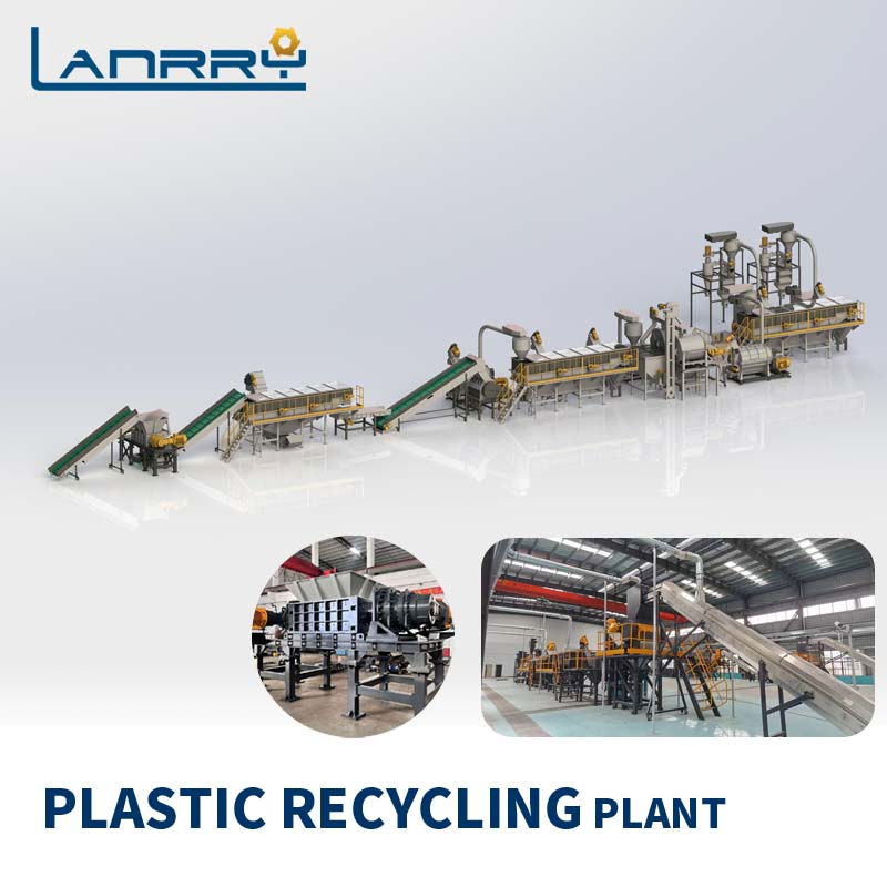 Automatic Waste PE PP ABS Rigid Plastic Recycling Machine Recycling Line