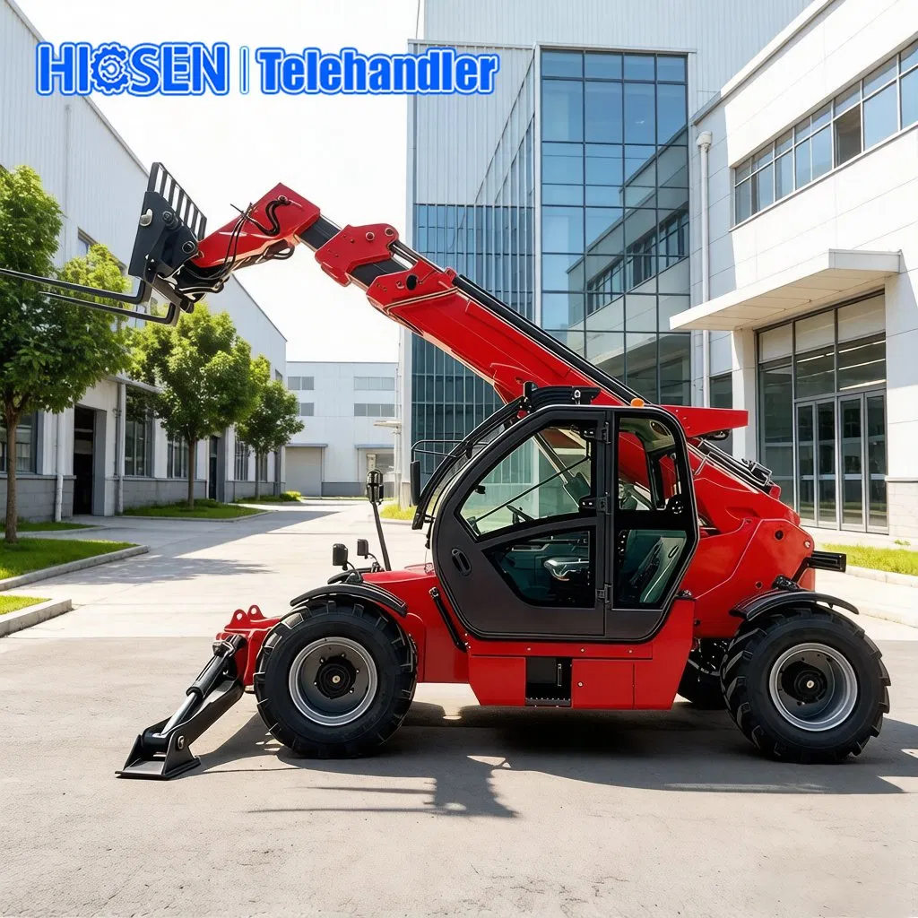 Industrial Telescopic Boom Forklift 4X4 Rough Terrain Telehandler