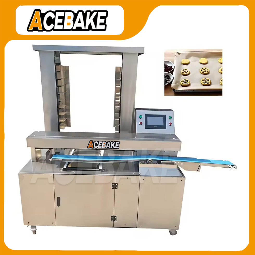 Automatic Pastry Plate Put Machine Bread Toast Dough Tray Arrange Aligning Machine