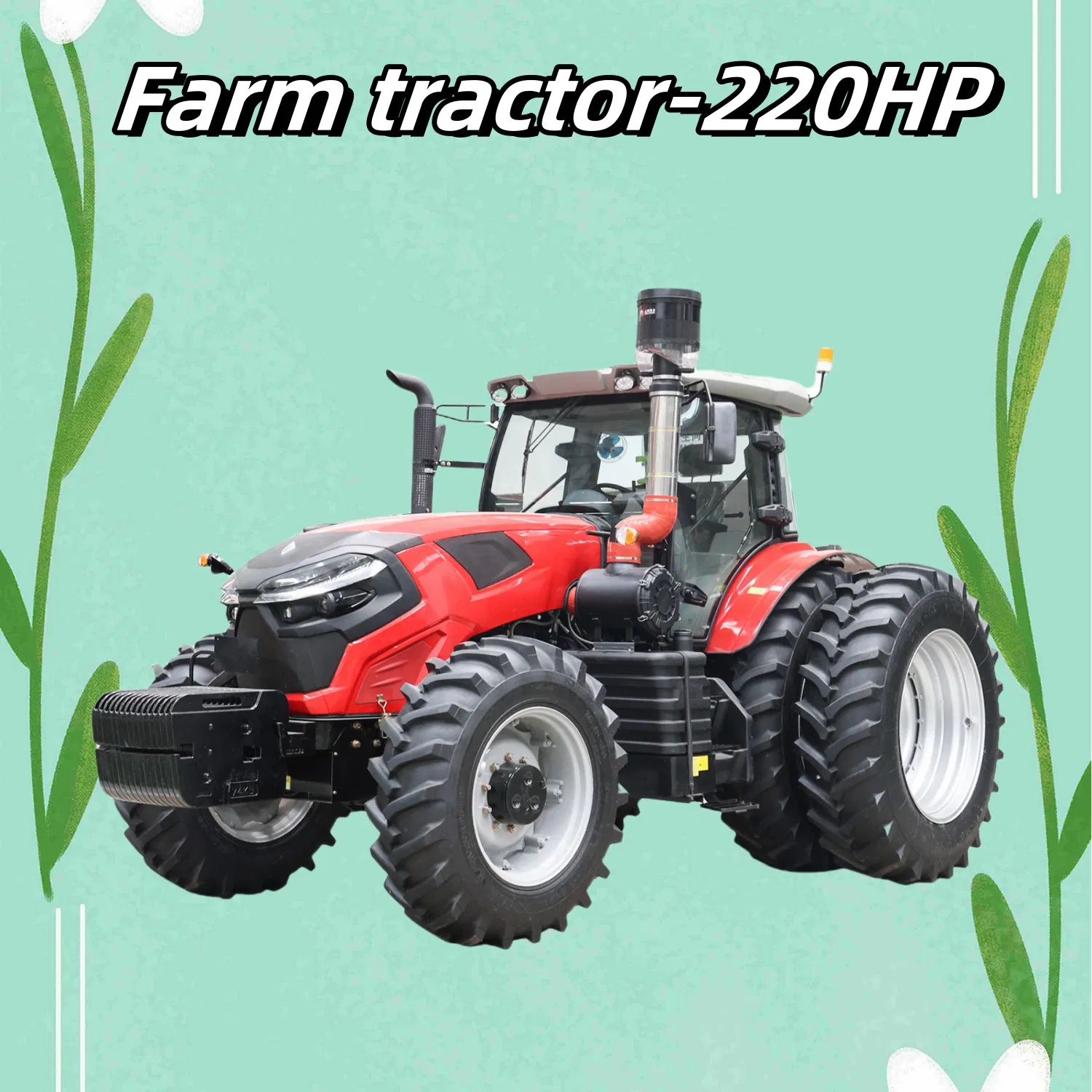 220HP 4*4WD Großer landwirtschaftlicher Traktor