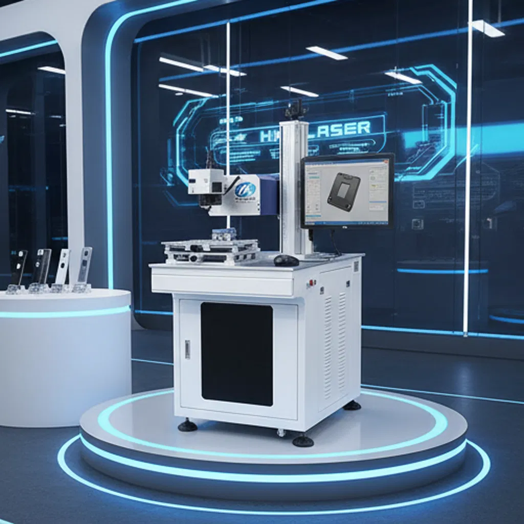 High Precision CNC Logo Printing Fiber Laser Engraving Marking Machine for Metal and Plastic