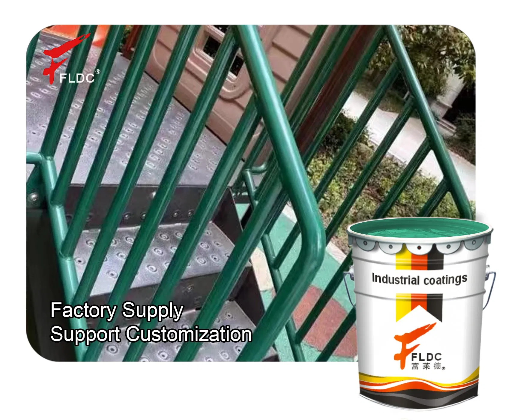 Fulaide Epomarine Ex-500 High-Build Polyamide Epoxy Risen Coatings for Industrial Moderately to Severe Corrosive Environments