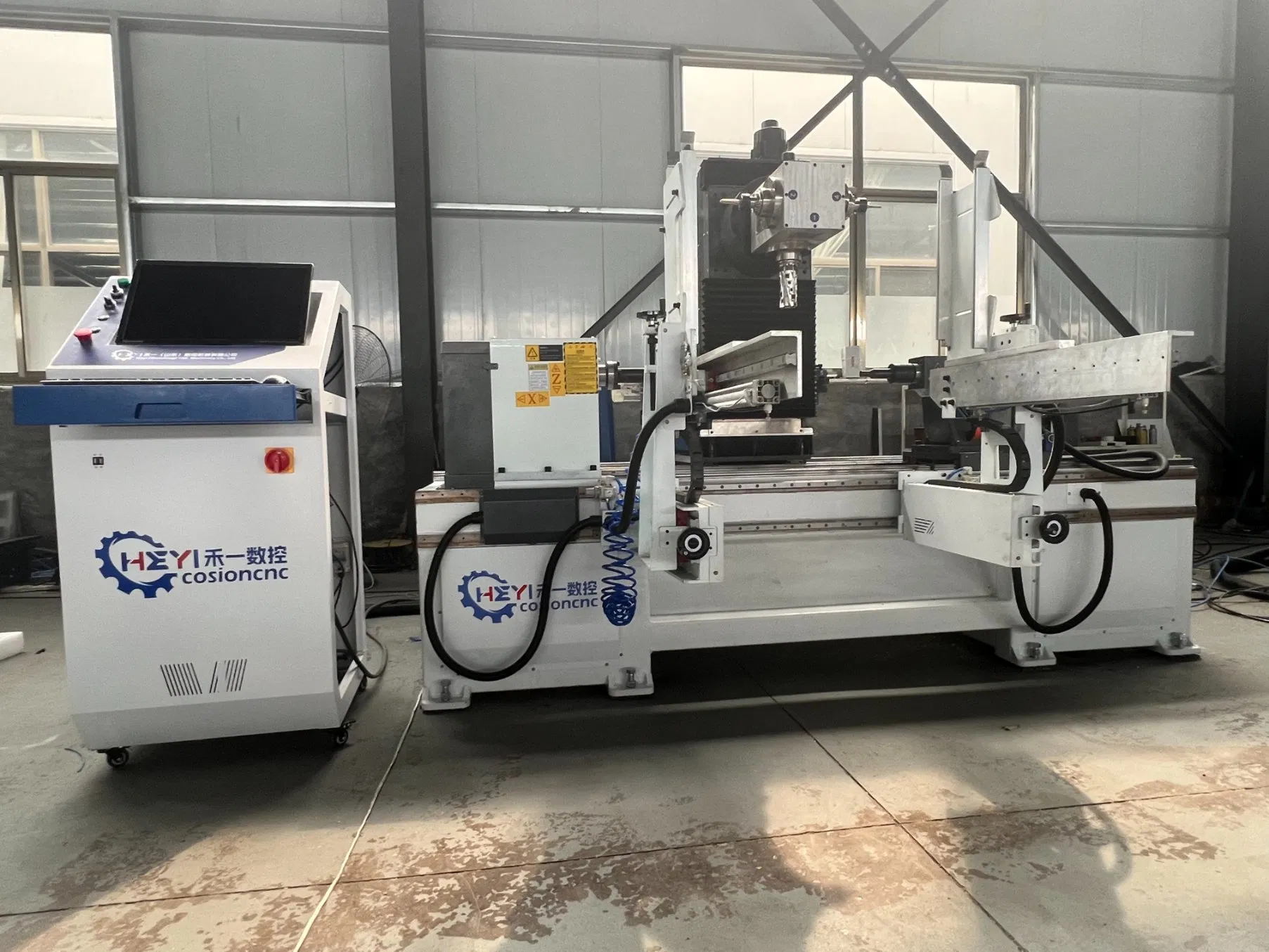 5 Axis CNC Turning Milling Drilling Slotting Mortise Compound Wood Lathe Machine