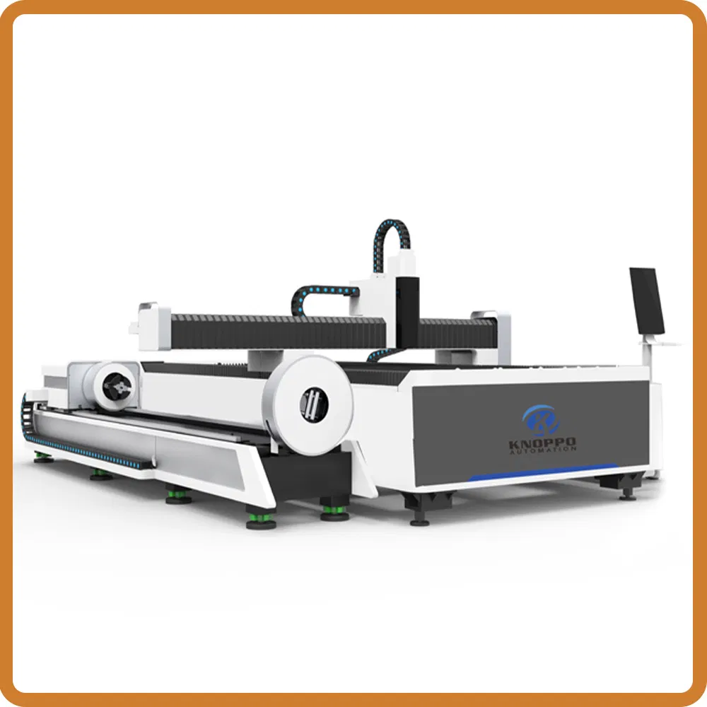 CNC-Faserlaserschneidmaschine mit Rotationsvorrichtung