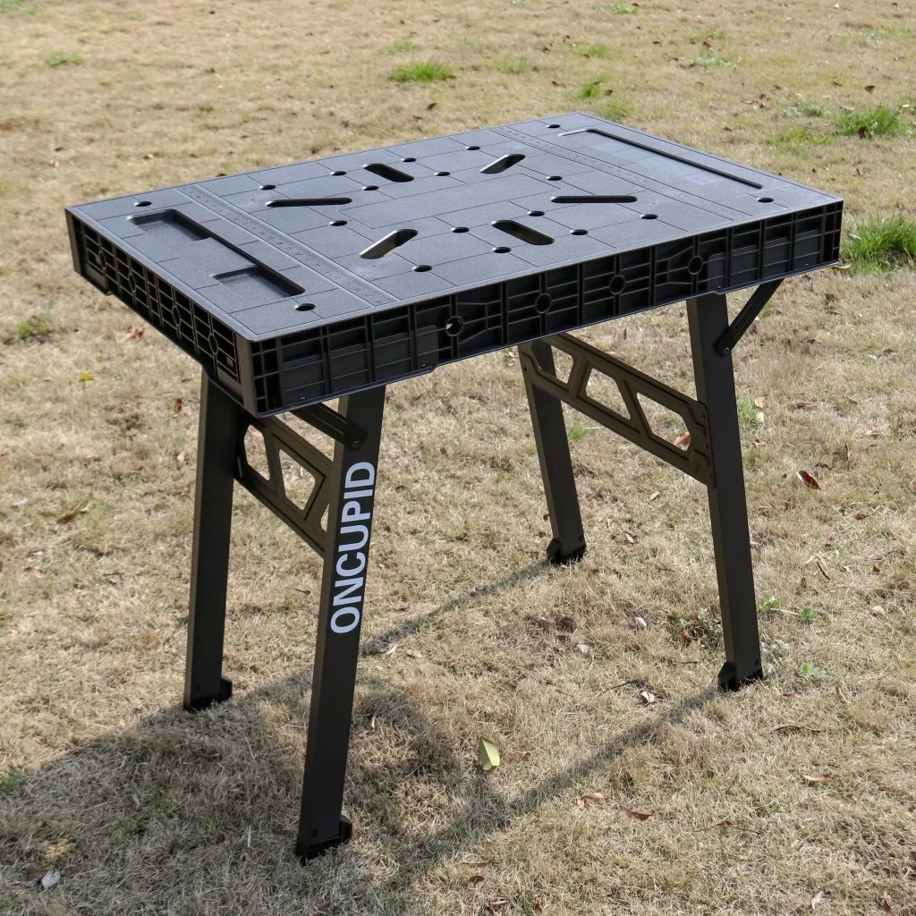 China Factory Heavy-Duty Plastic Folding Woodworking Workbench for Garage