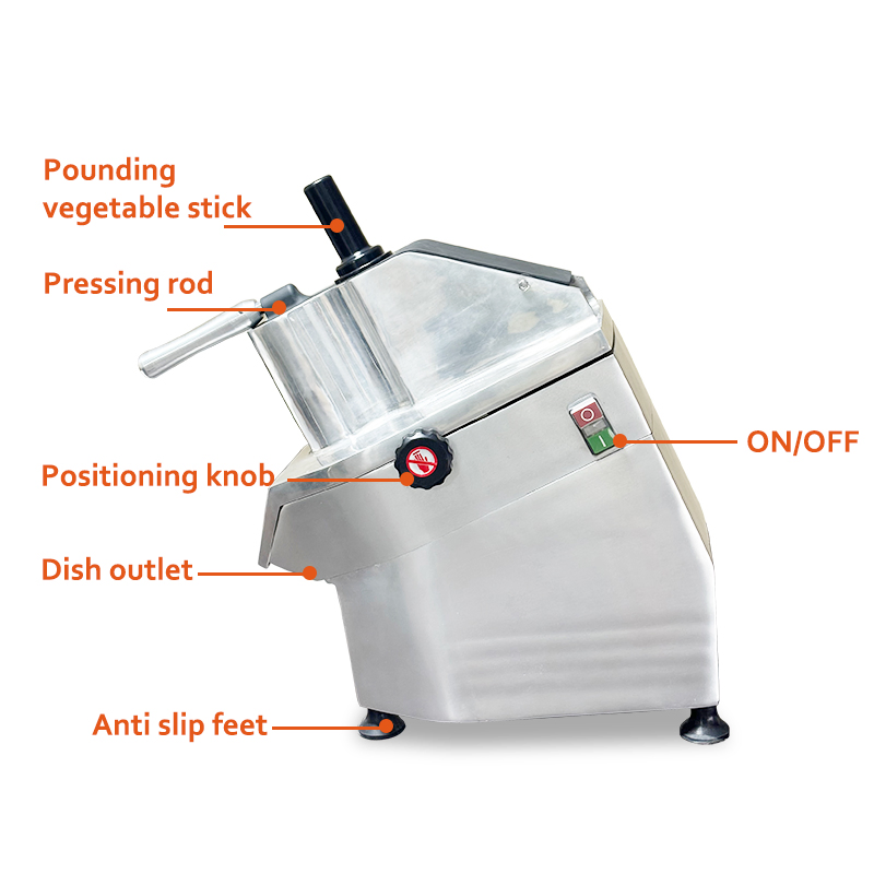 Jinkun JKN-300 Gemüseschneidemaschine mit 5 Klingen, 550W