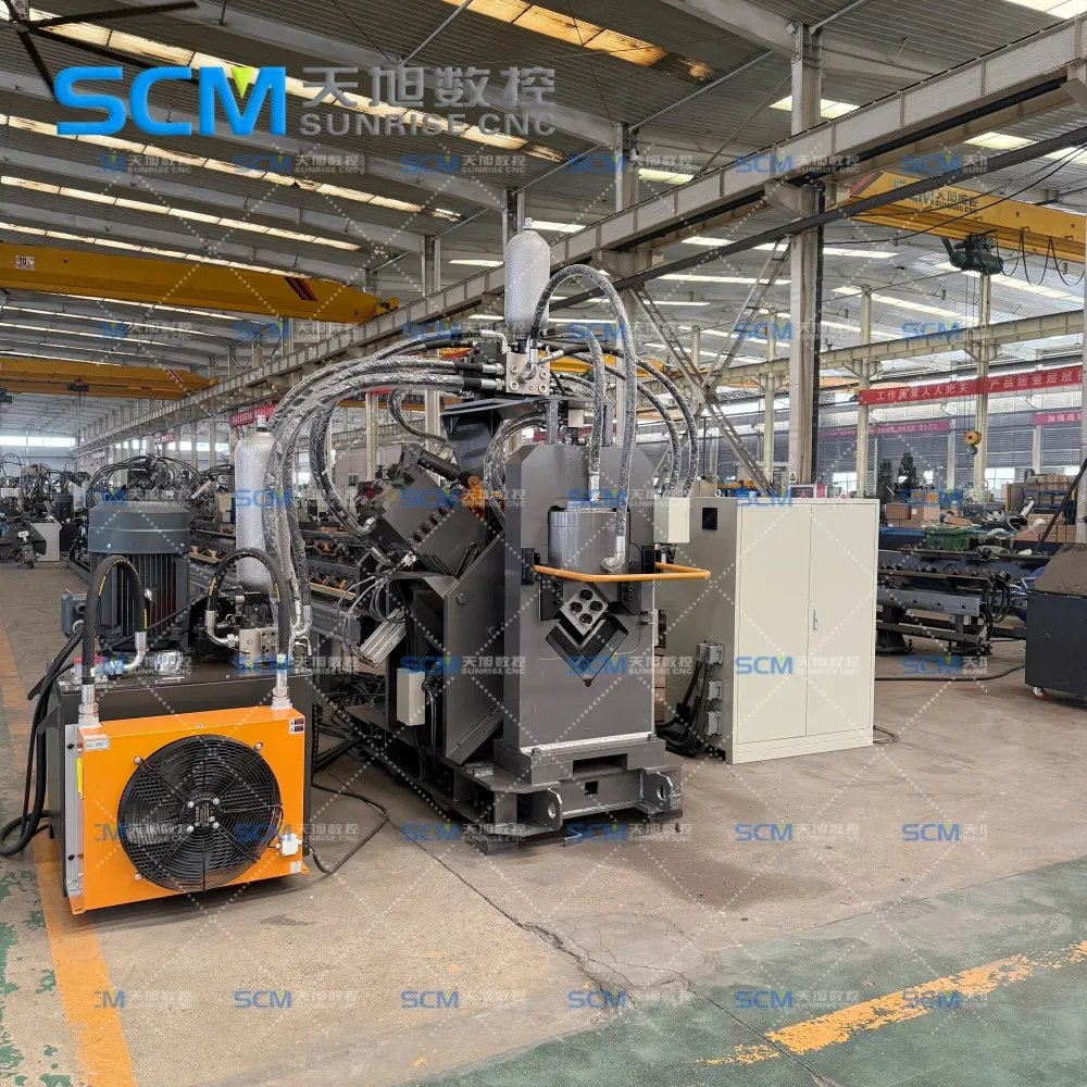 Pressa idraulica ad alta velocità CNC per punzonatura, marcatura e taglio di angolari in acciaio