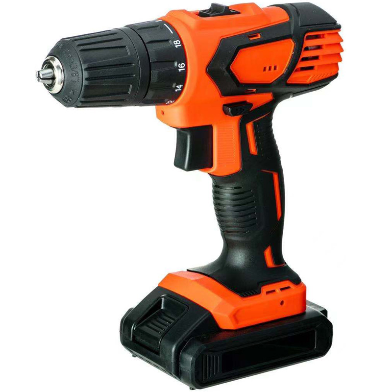 Tolhit 21V Battery Rechargeable 10mm 13mm Wireless Screwdriver Electric Hand Impact Hammer Drilling Machine Cordless Drill