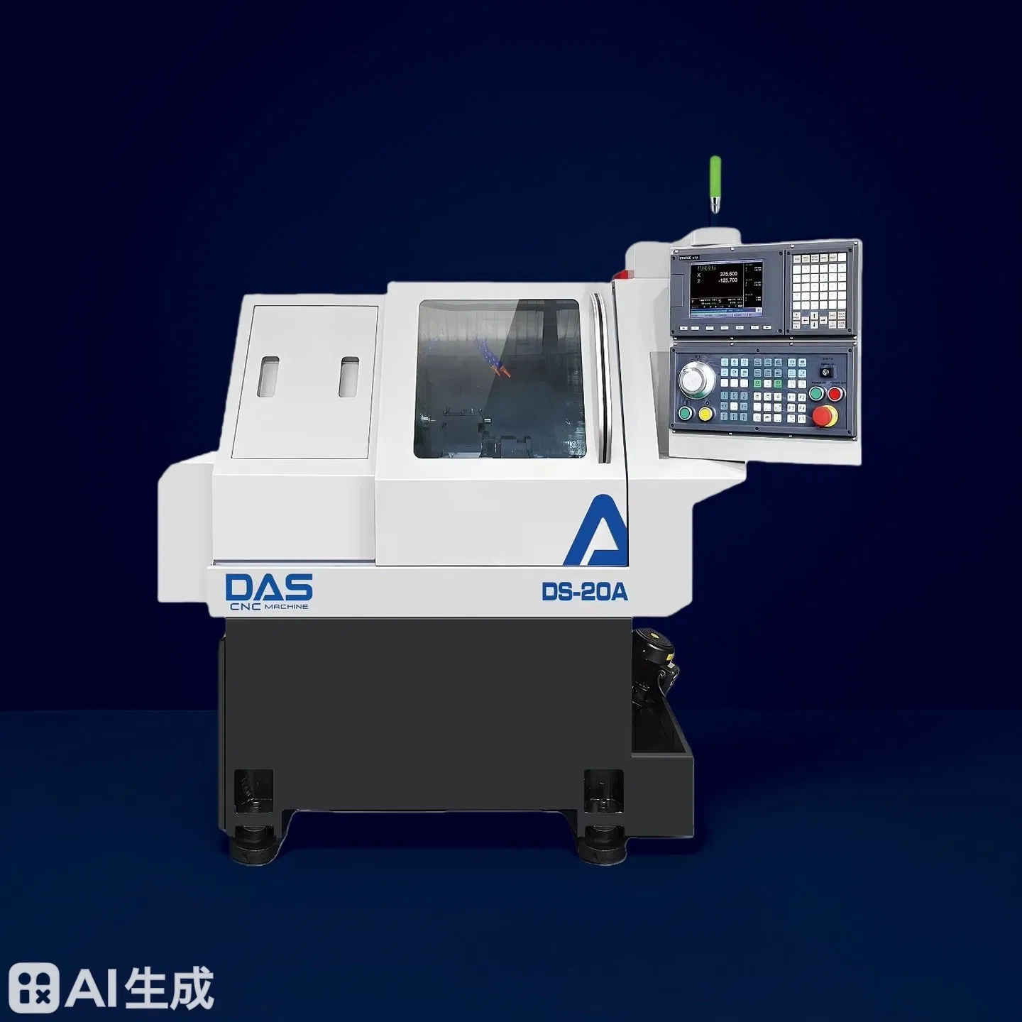 Torno CNC de alta precisión tipo gang mini de cama plana con husillo de 20 mm