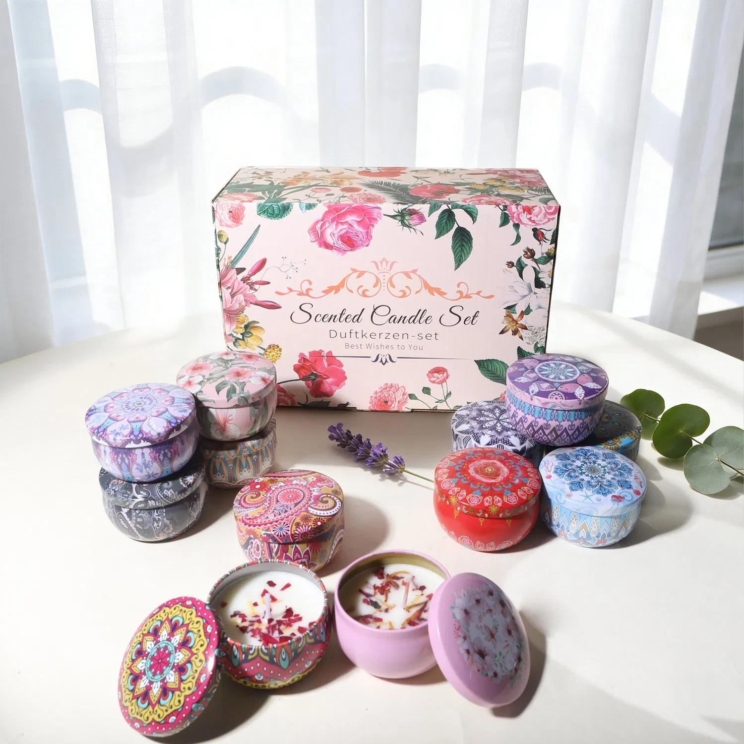 Aromatherapy Soy Wax Scented Candle Set Eco Friendly Fragrance Gift for Home