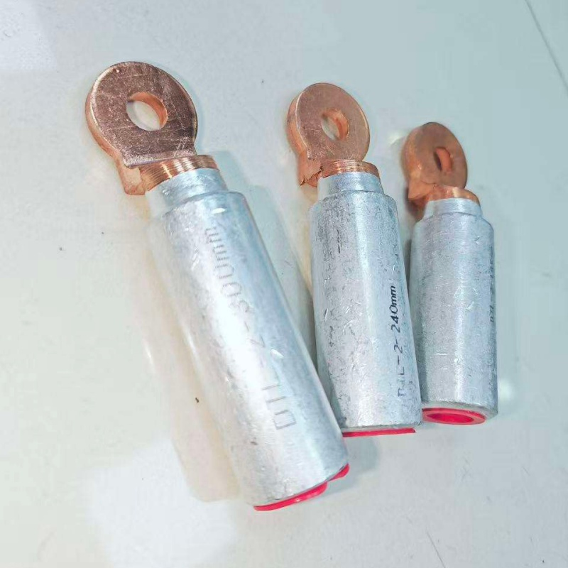 DTL-2 Round Ring Copper Aluminum Bimetal Lug Power Wire Connector Crimping Cable Terminal