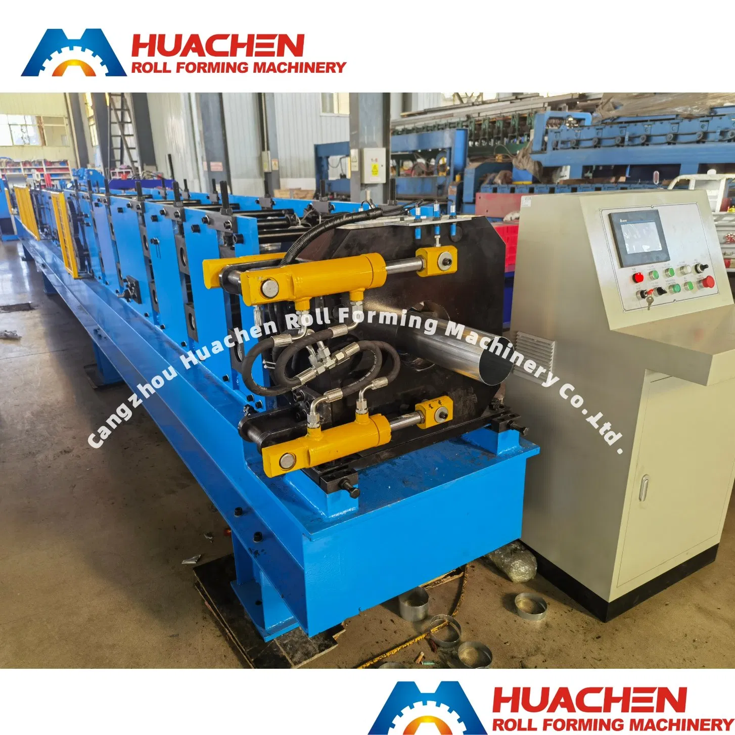 Rainwater Steel Downpipe Roll Forming Machine 333mm