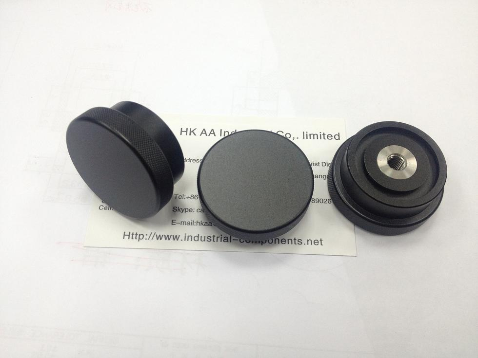 Écrou borgne à filetage intérieur en aluminium moleté, bouton de contrôle de volume/tonalité, vis à oreilles moletée