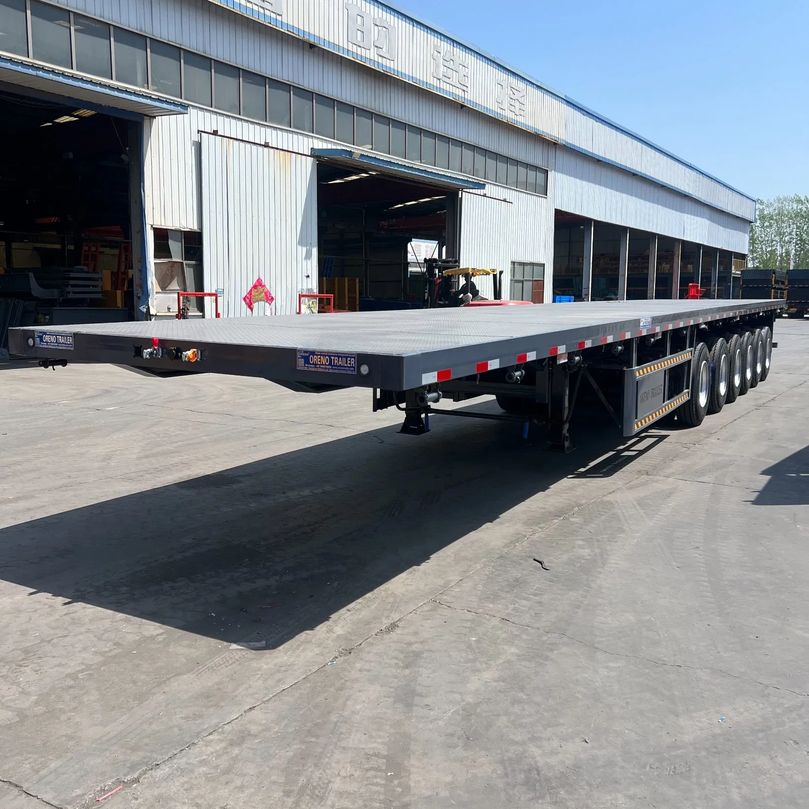 Chinese Customized 2/3/4/5/6 Axle Flatbed Semi-Trailer