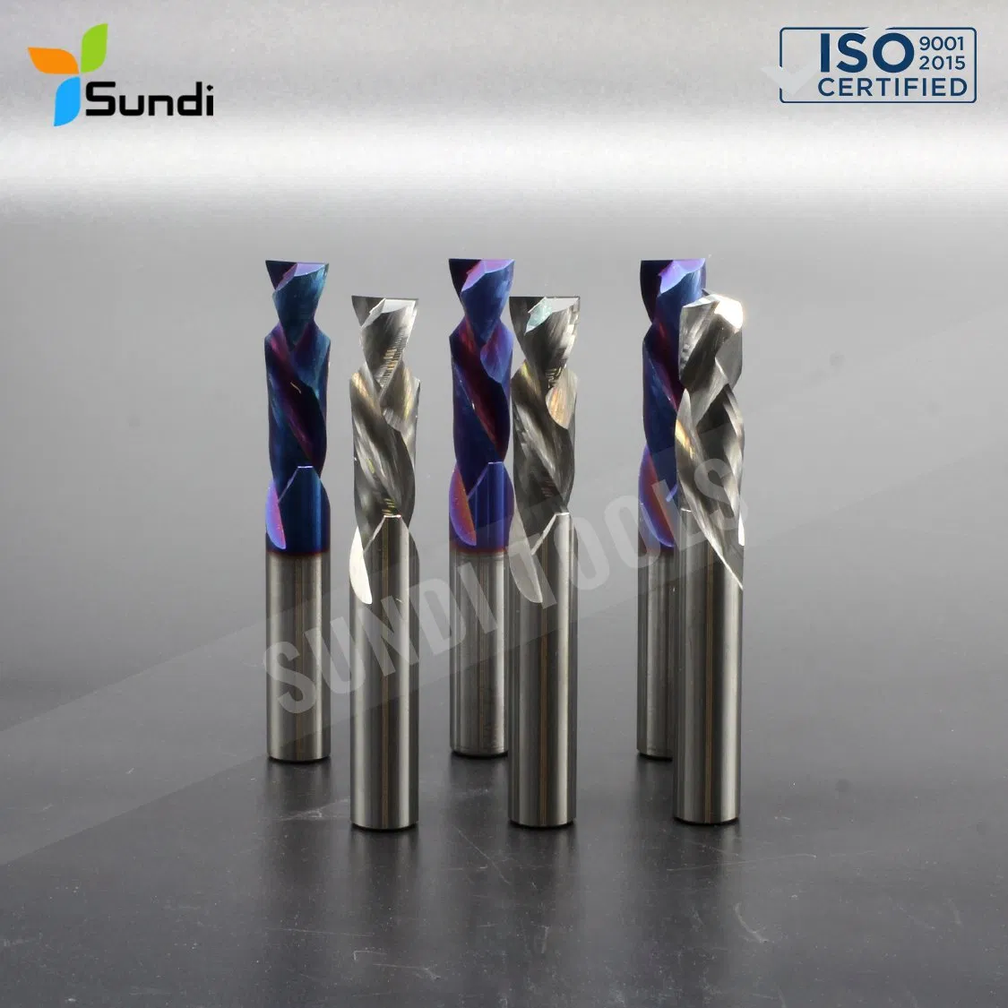 Customized 2 Flutes Woodworking Solid Carbide Compression CNC Wood Router Bit for MDF HDF
