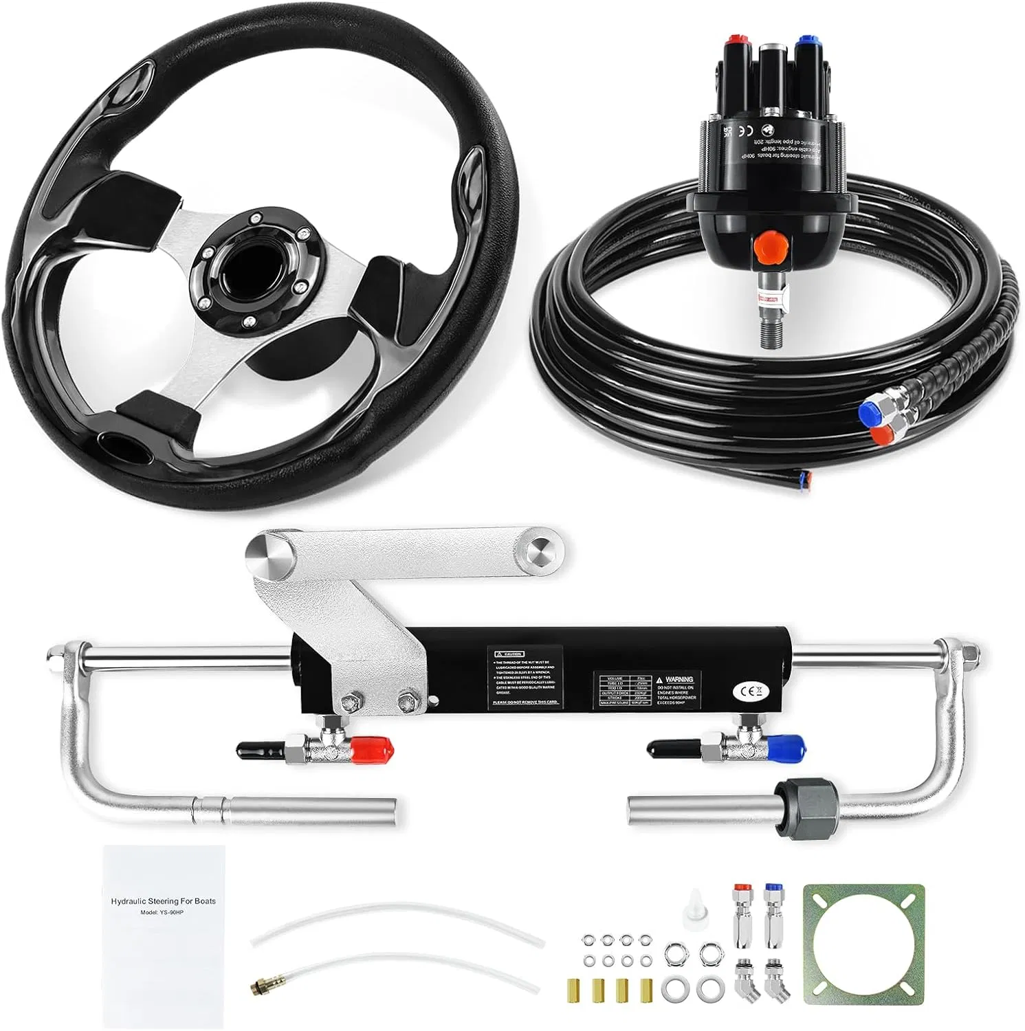 90HP CJX Boat Marine Hydraulic Cylinder Hydraulic Pump Outboard Steering System