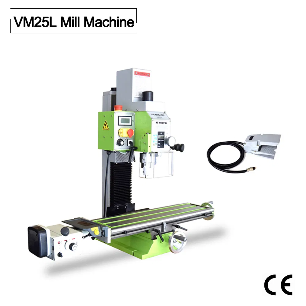 VM25L 1100W Motor with Auto Feeder Foot High Quality Drill & Mill Machine