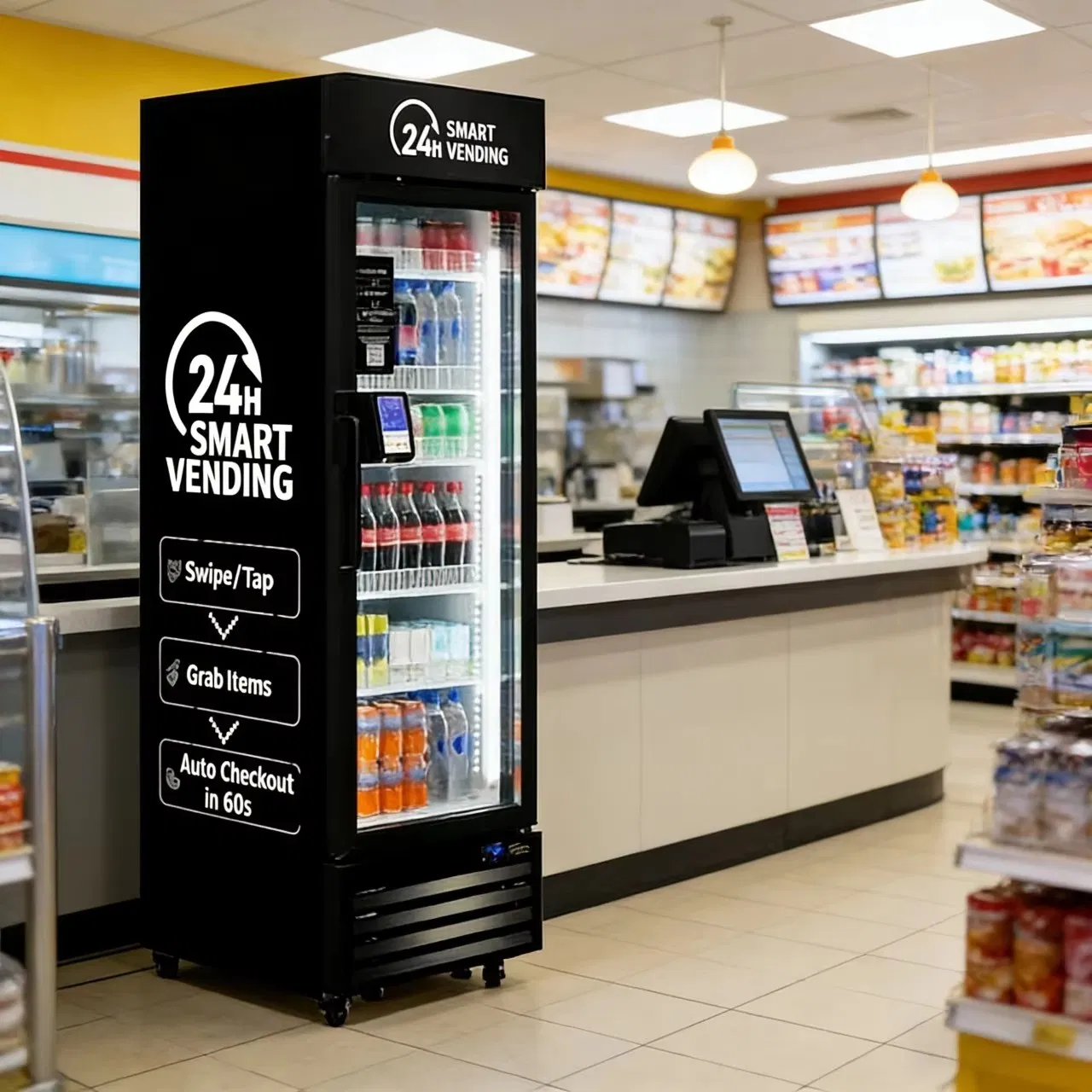Touch Screen AI Business Vending Machine