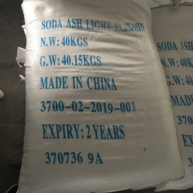 Soda Ash Light Industrial Grade 99.2% Min