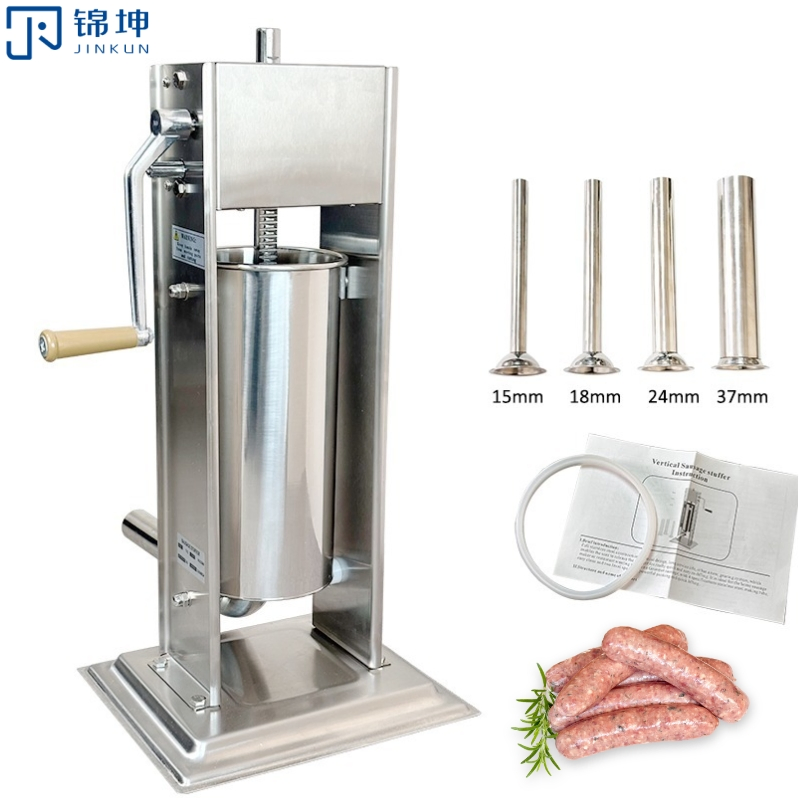 Jinkun Stainless Steel 5L Manual Sausage Stuffer