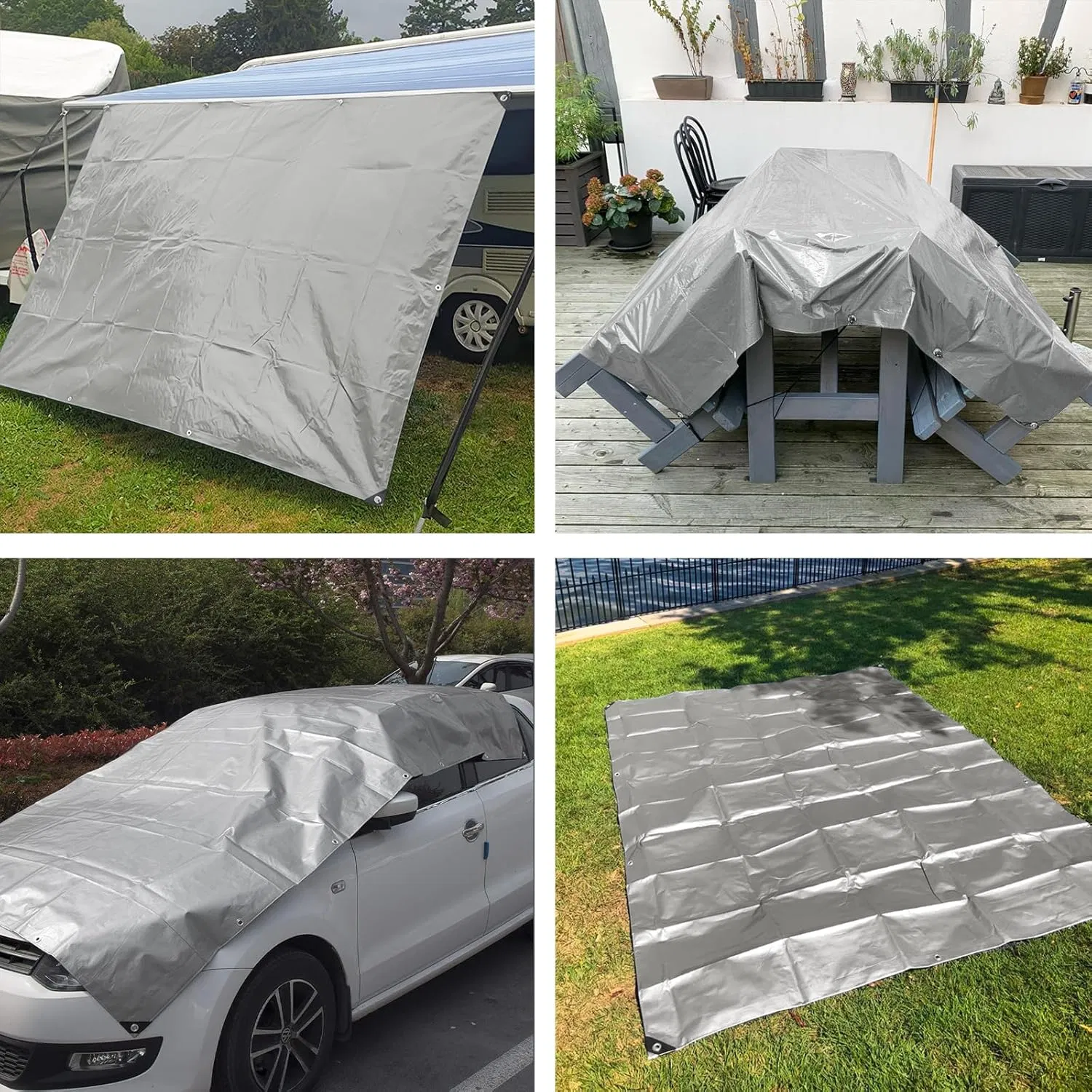 Waterproof PE Tarpaulin Sheet Fabric for Outdoor Leisure
