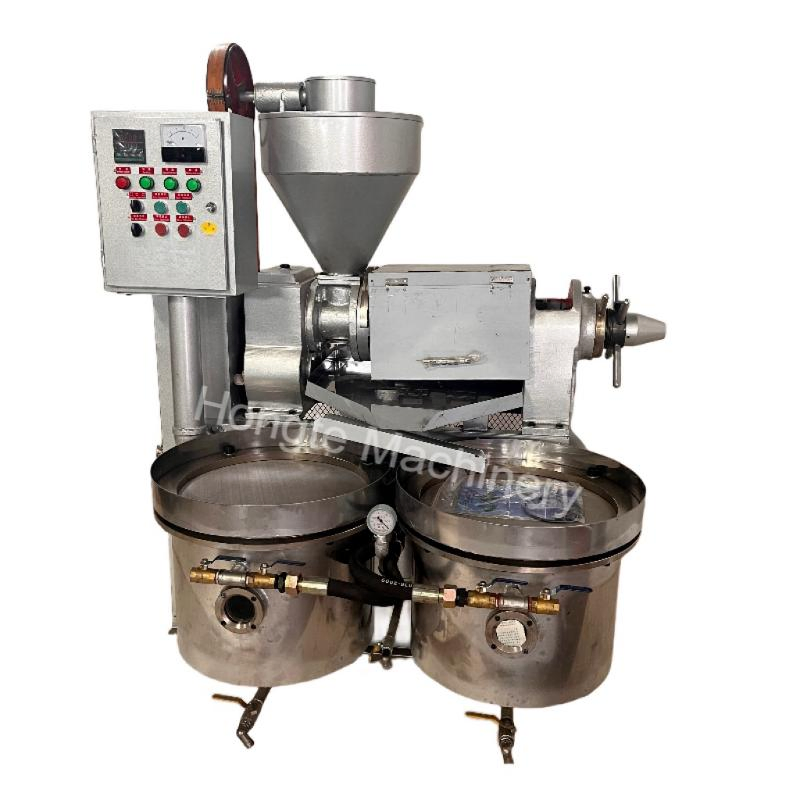 Pressa a freddo automatica con controllo della temperatura e filtro dell'olio per semi di girasole