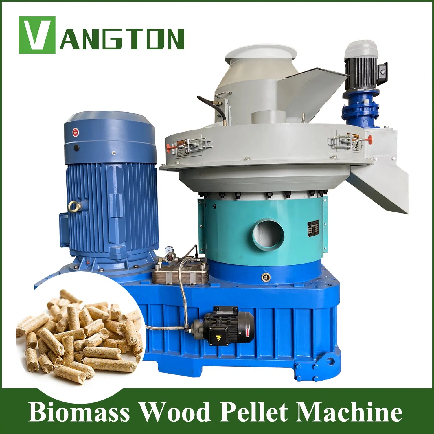 Circular Mould 2 Layers Matrix 1000-1500 Kg/H Biomass Wood Pellet Press for Pine Beech